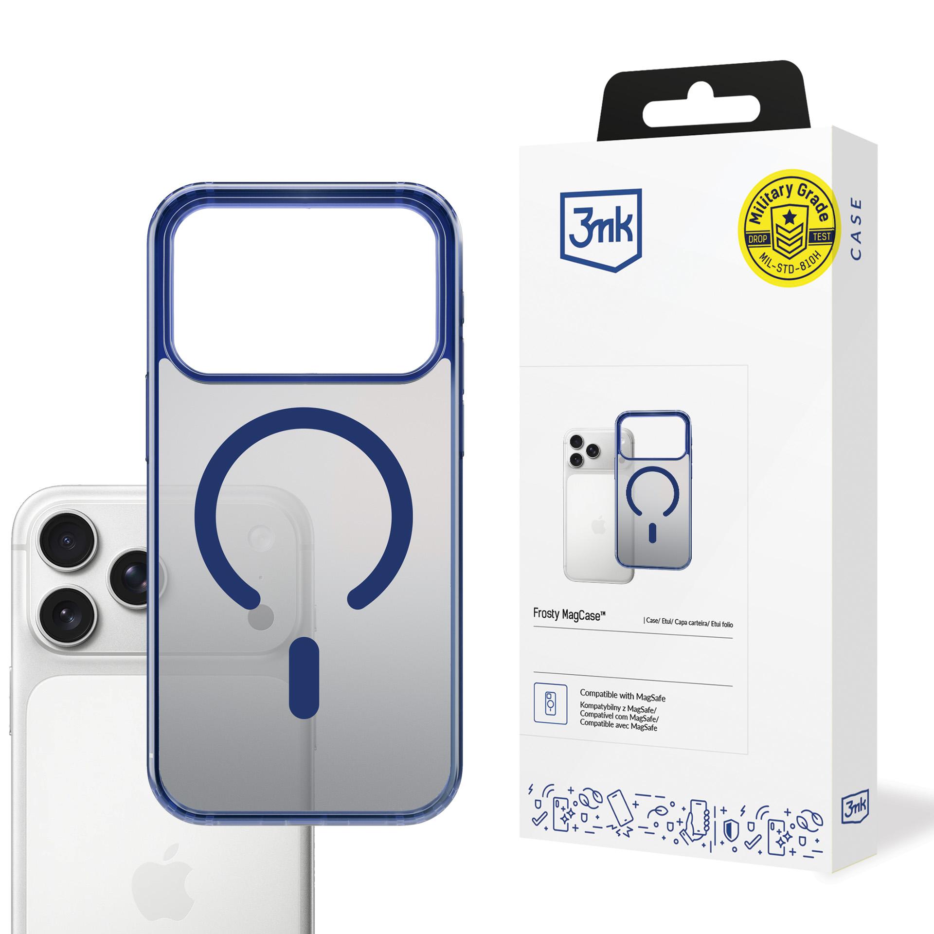 3mk Frosty MagCase iPhone 17 Pro:lle - sininen