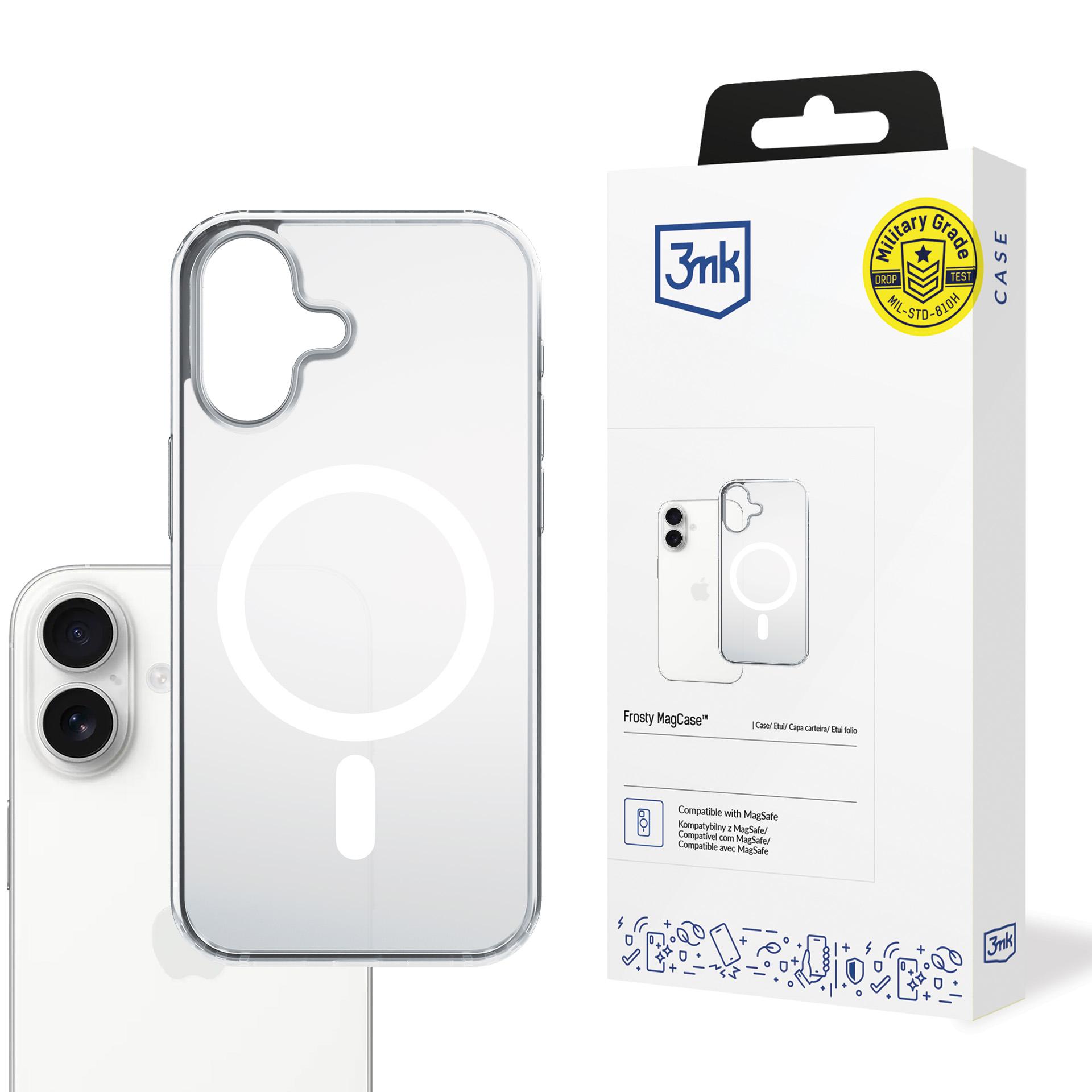 3mk Frosty MagCase iPhone 17:lle - valkoinen