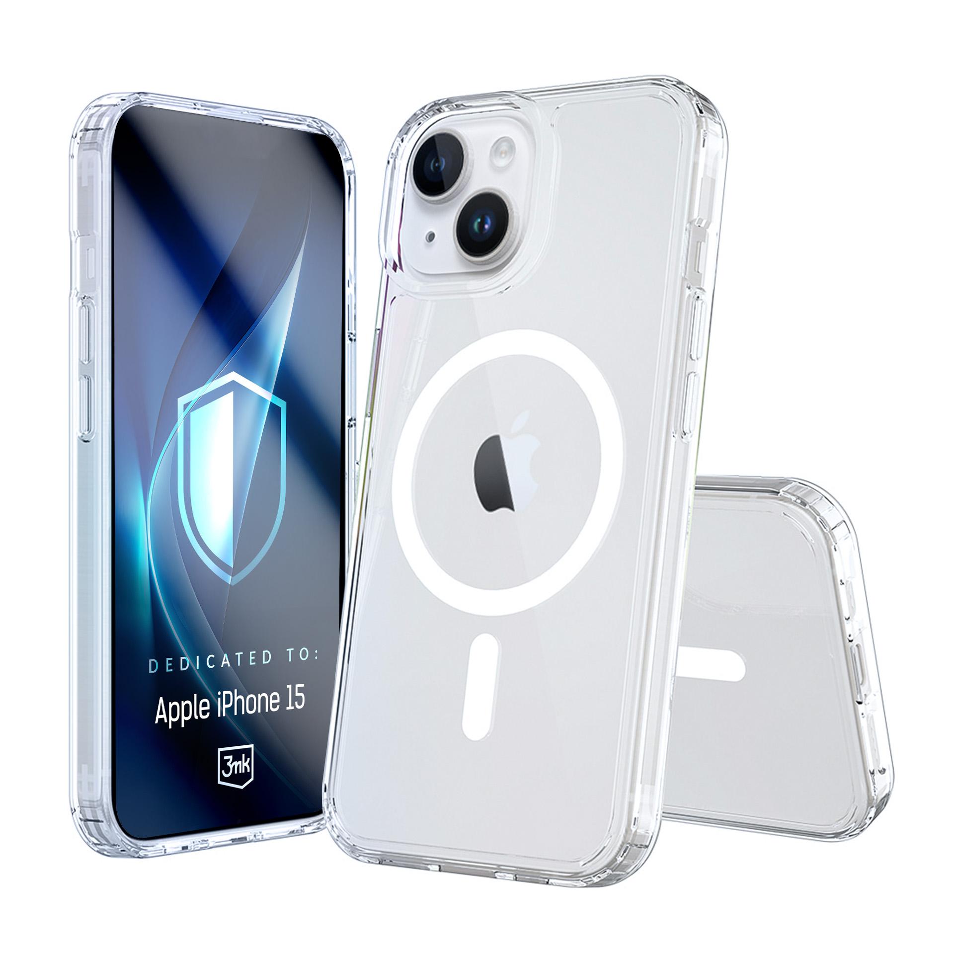 3mk Armor MagCase iPhone 15:lle - Läpinäkyvä