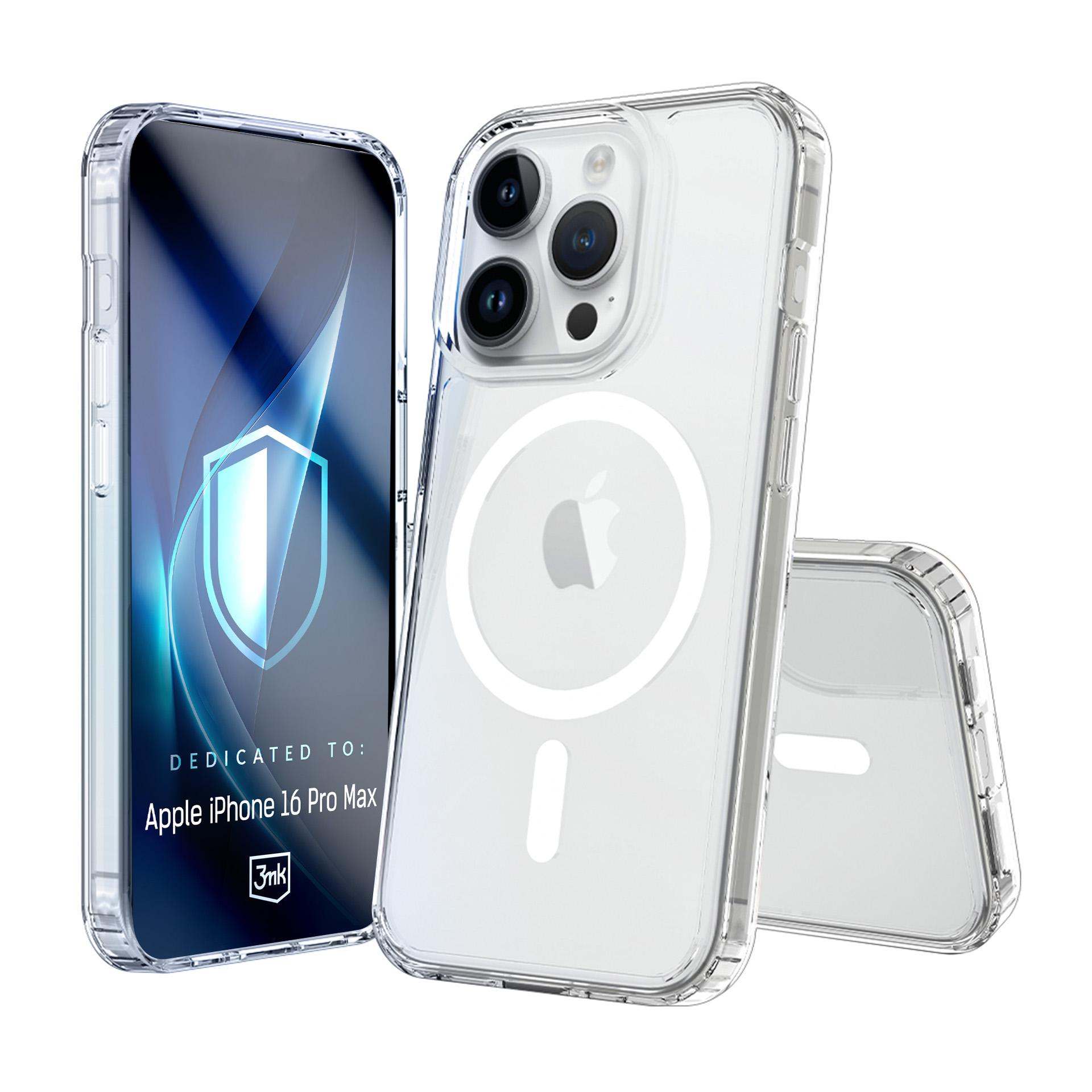 3mk Armor MagCase iPhone 16 Pro Max:lle - Läpinäkyvä