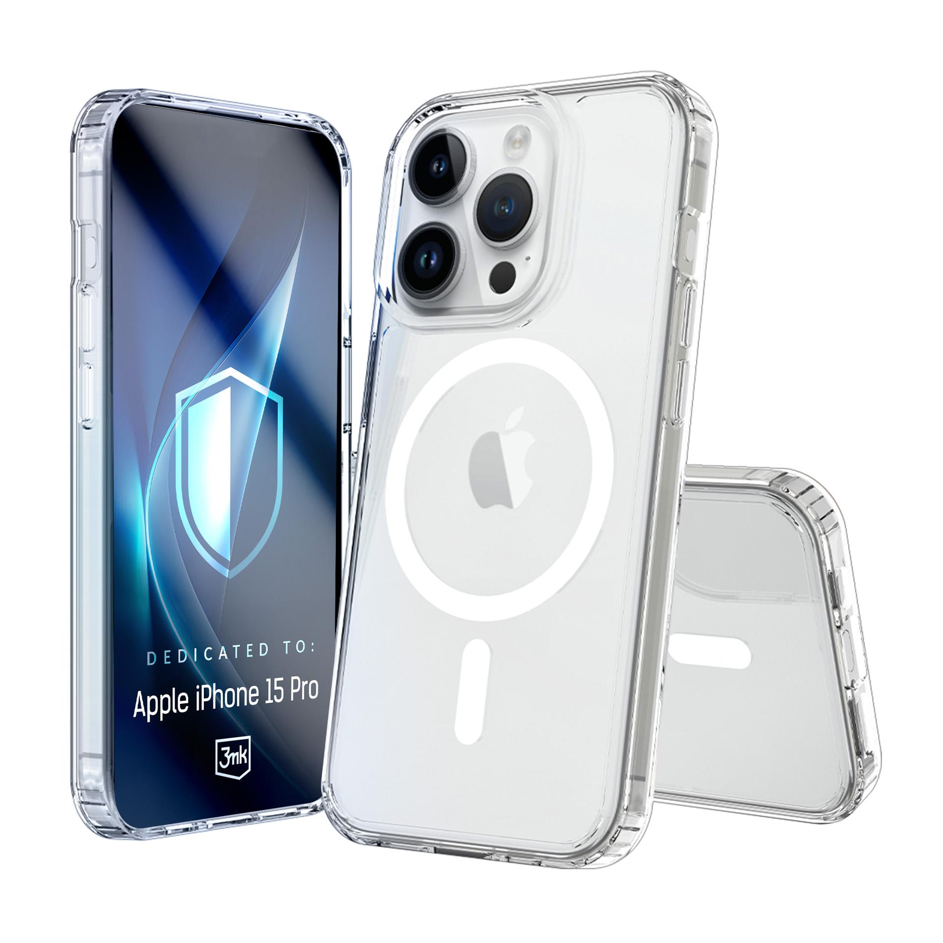 3mk Armor MagCase iPhone 15 Pro:lle - Läpinäkyvä