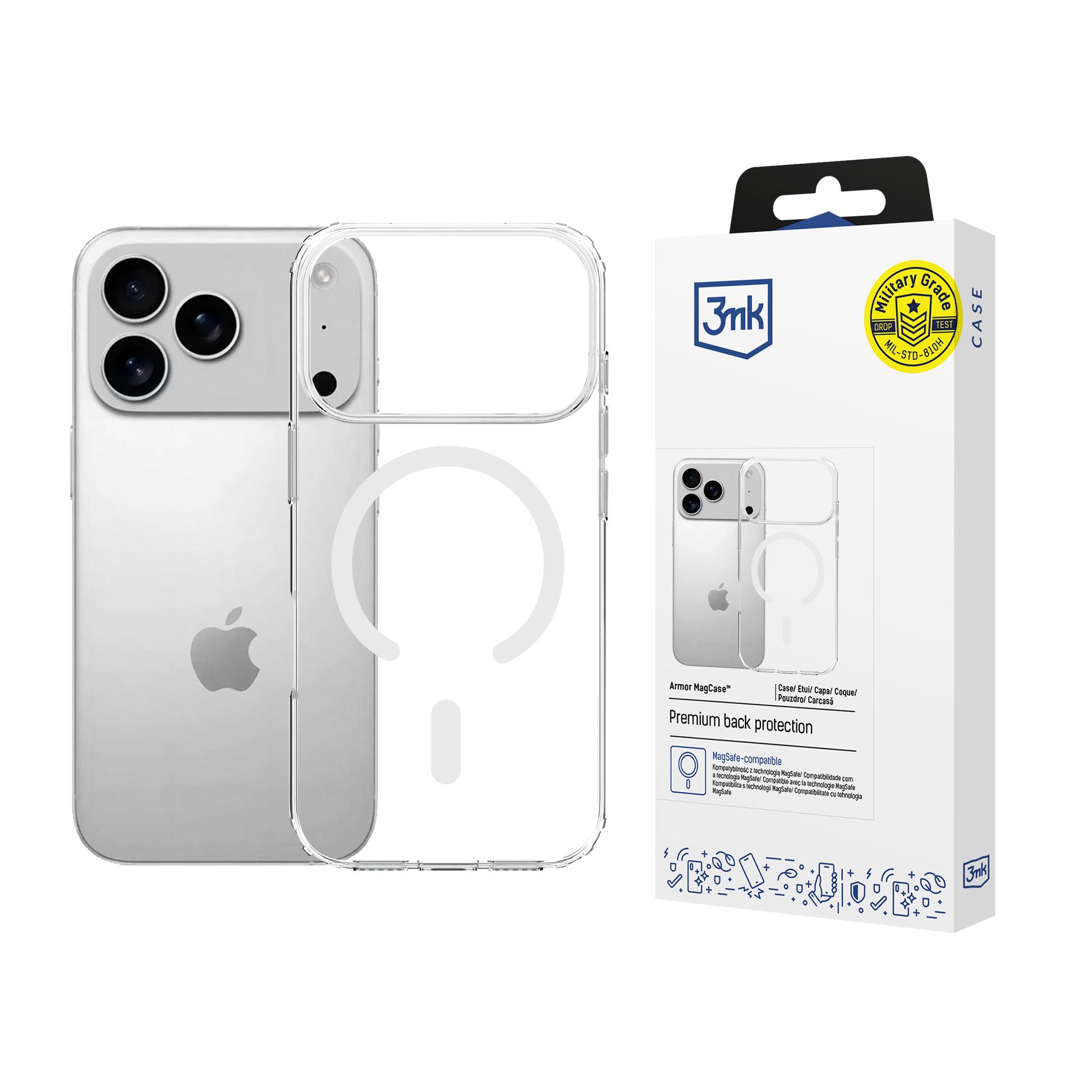 3mk Armor MagCase iPhone 17 Pro:lle - Läpinäkyvä