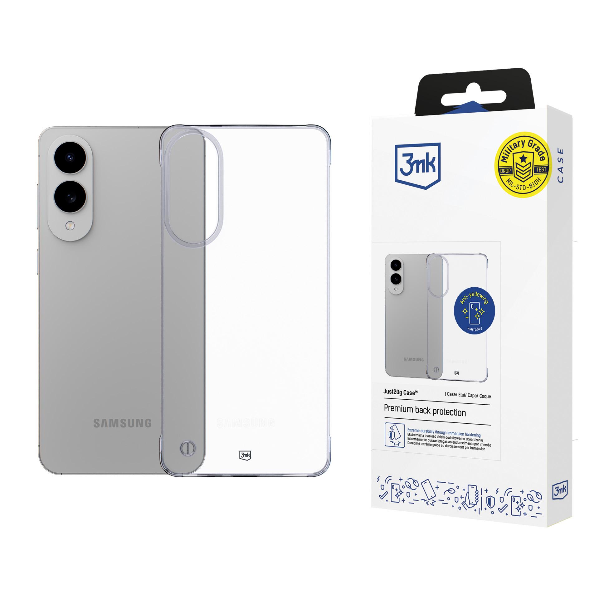 3mk Just20g Clear Case Samsung Galaxy S25 Edge:lle - Läpinäkyvä