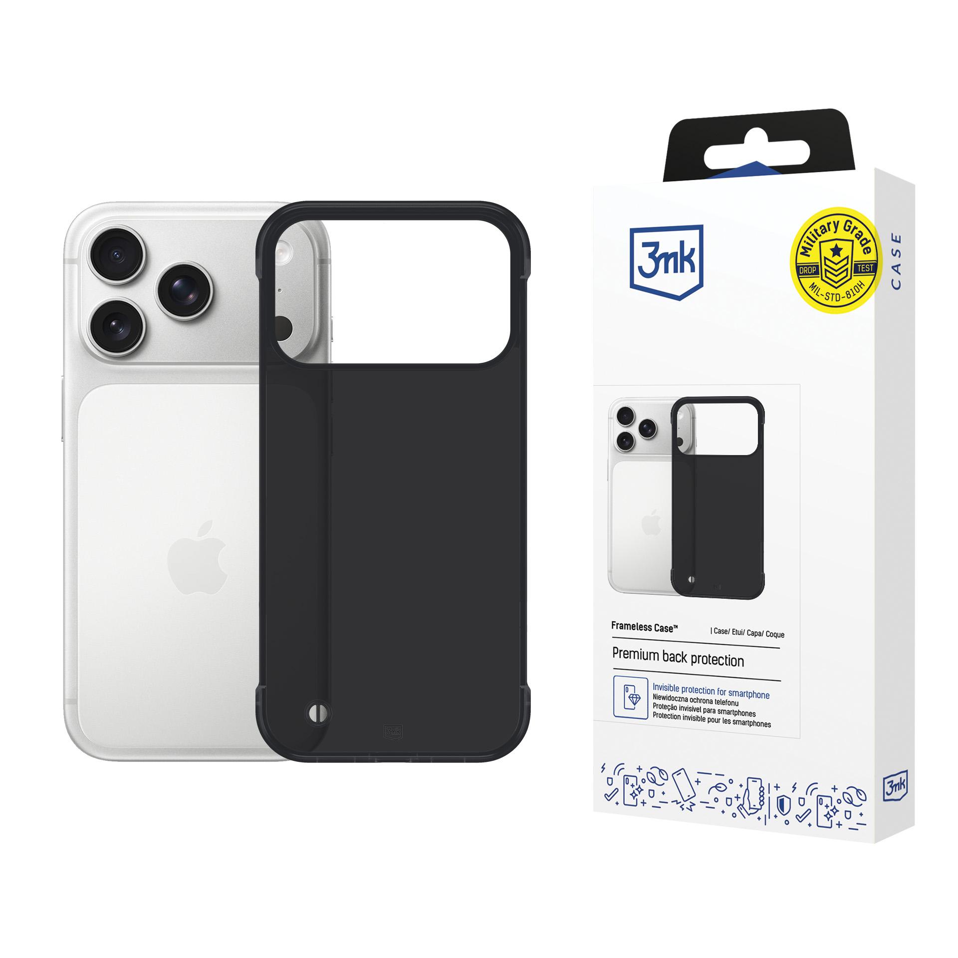 3mk Just20g Matt Case Apple iPhone 17 Pro:lle - Matta musta