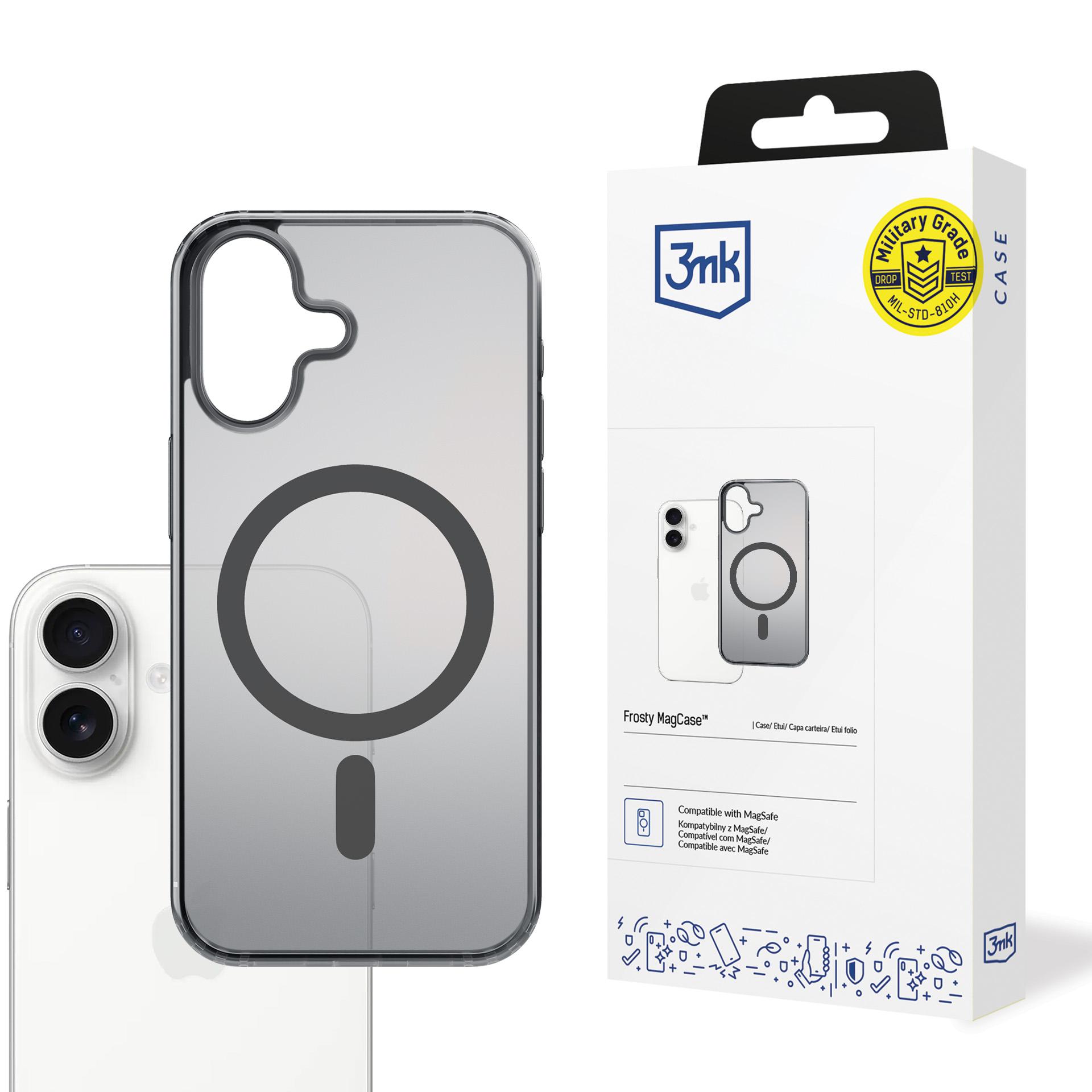 3mk Frosty MagCase Apple iPhone 17:lle - Musta