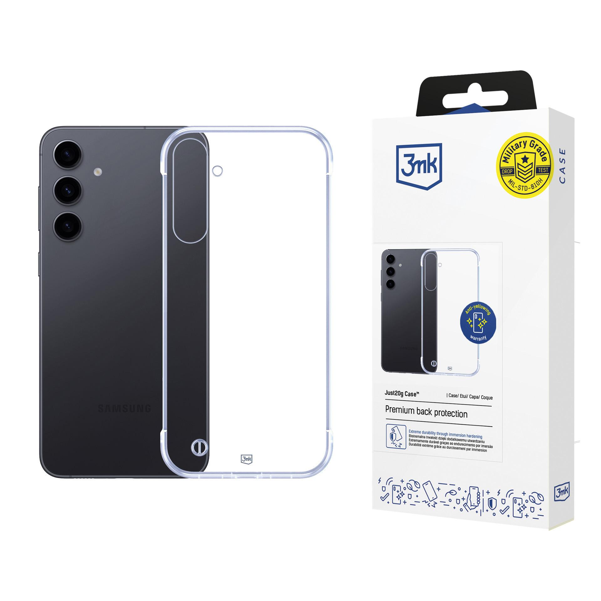 3mk Just20g Clear Case Samsung Galaxy S24:lle - Läpinäkyvä