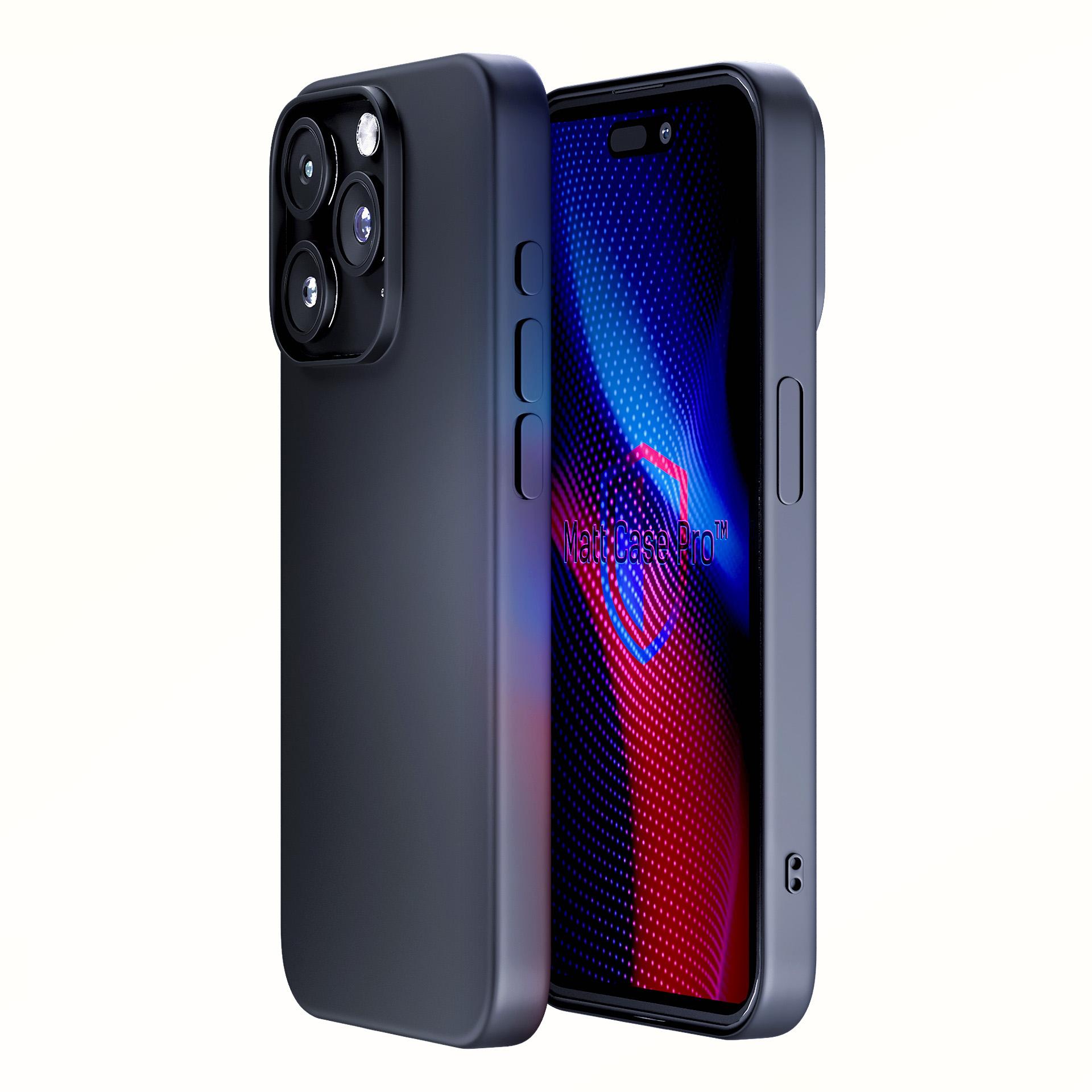 3mk Matt Case Pro Apple iPhone 15 Pro:lle - Matta musta