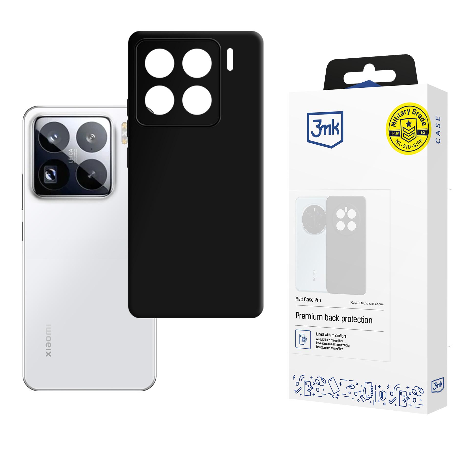 3mk Matt Case Pro Xiaomi 15 Pro - matta musta