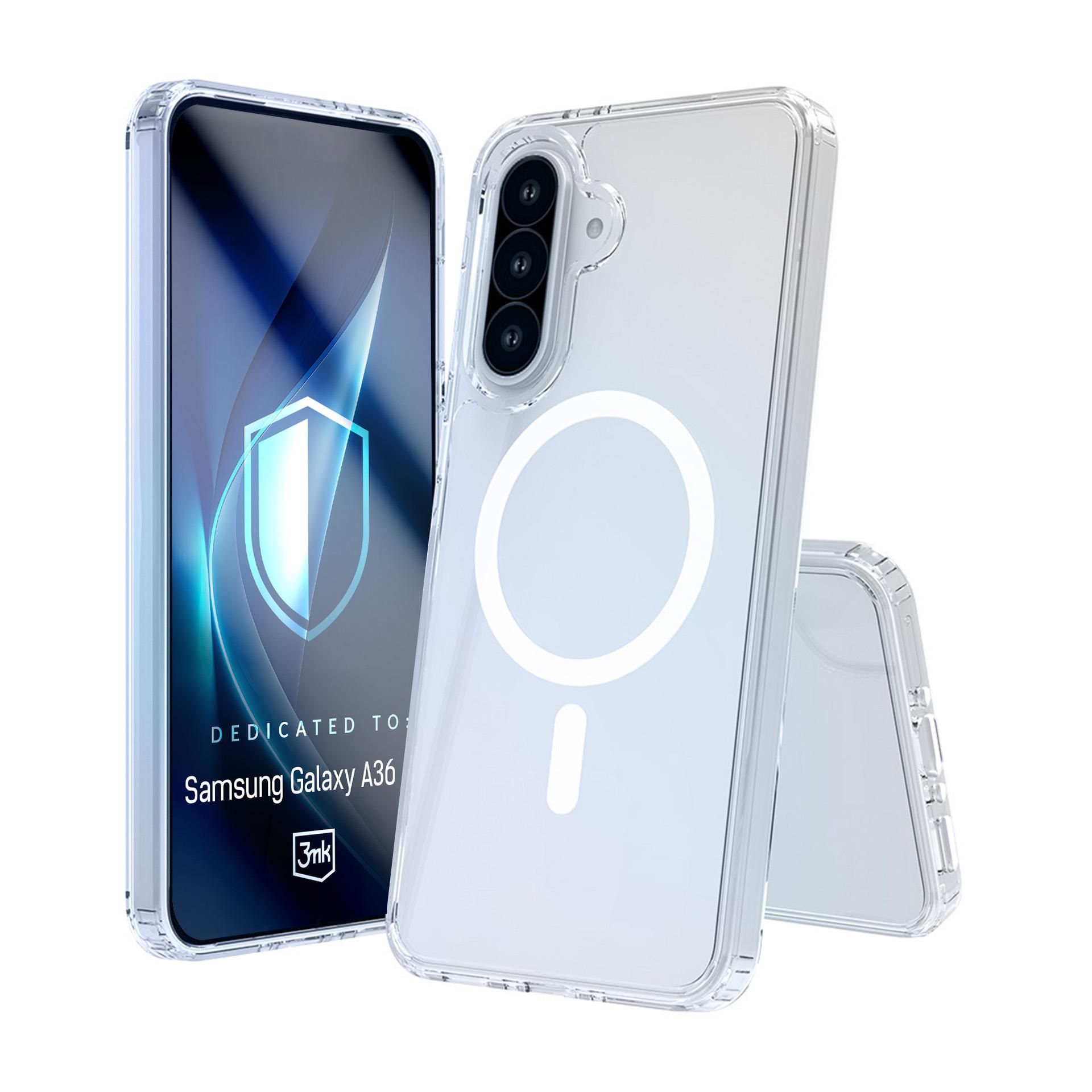 3mk Armor MagCase Suojakuori Samsung Galaxy A36:lle - läpinäkyvä