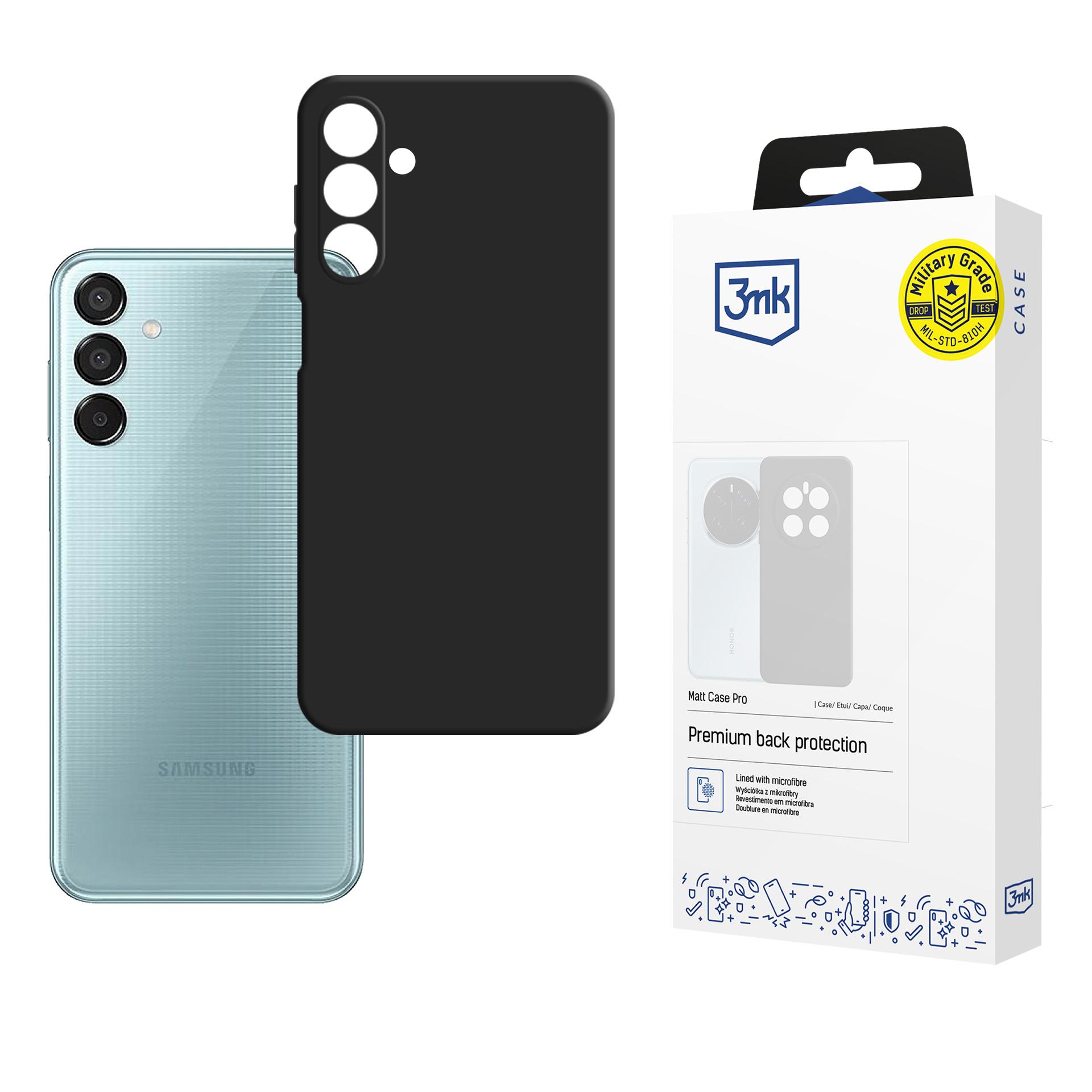 3mk Matt Case Pro Samsung Galaxy M16 5G - matta musta