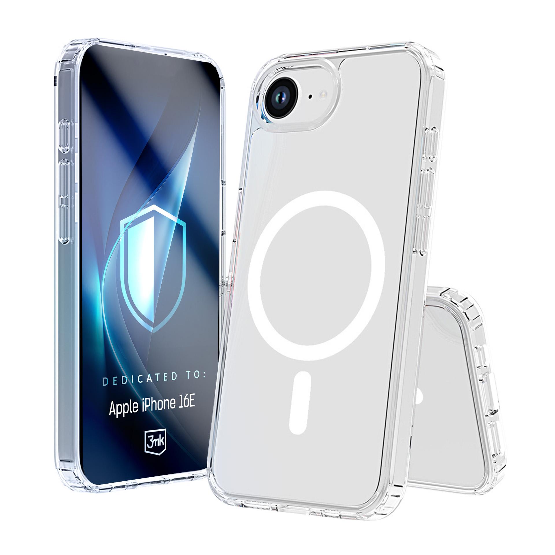 3mk Armor MagCase Suojakuori iPhone 16E:lle - läpinäkyvä