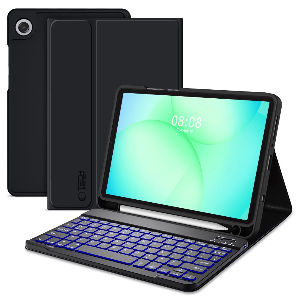 Tech-Protect SC Pen Case for Samsung Galaxy Tab A9 / A11 8.7 X110 / X115 / X133 / X135 - Black