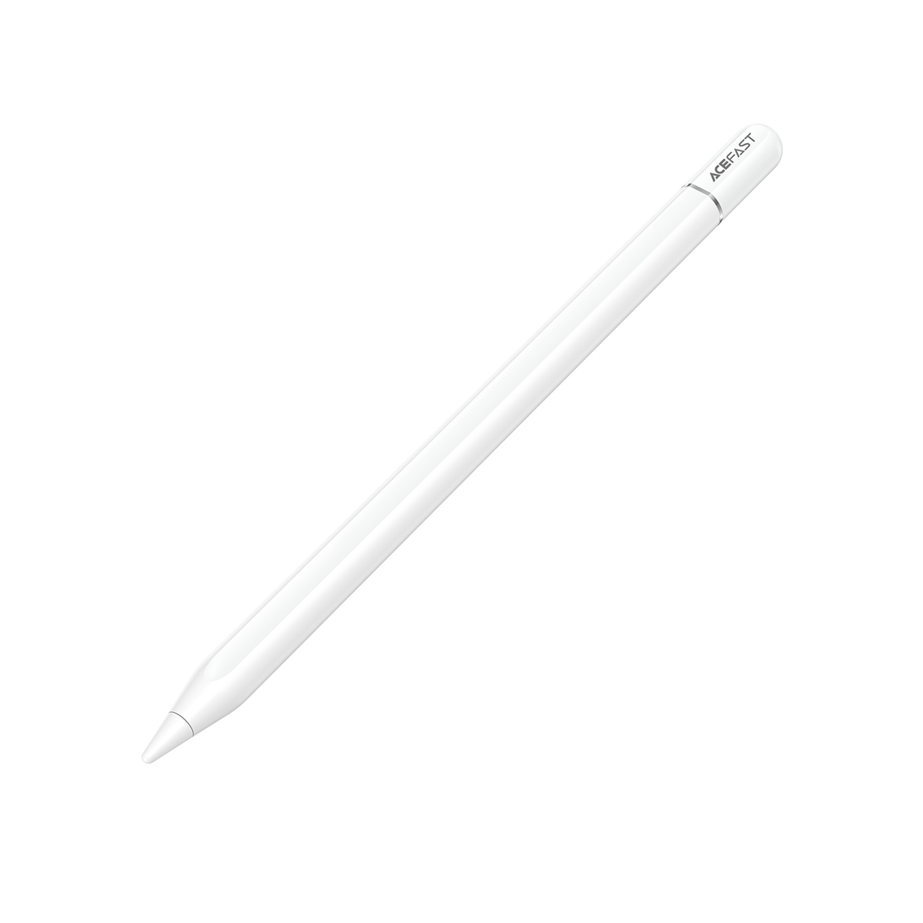 Acefast V3 kapasitiivinen stylus iPad langattomalla latauksella ja 2 vaihtokärjellä - valkoinen