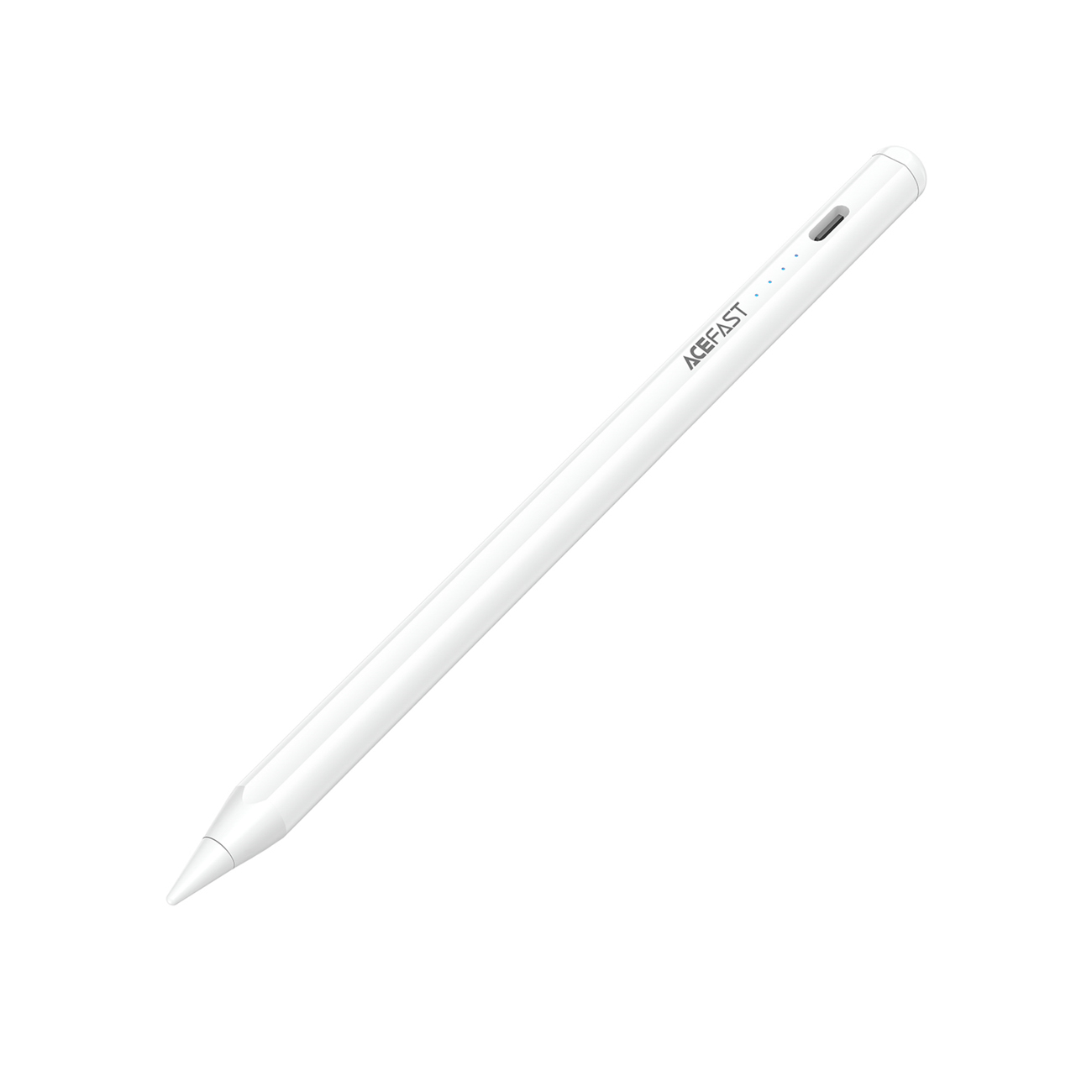 Acefast V1 yleiskäyttöinen kapasitiivinen stylus 2 vaihtokärjellä - valkoinen