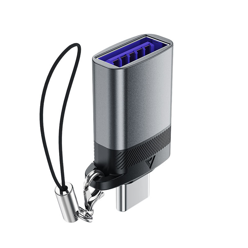 Acefast J7 USB-A - USB-C sovitin - harmaa