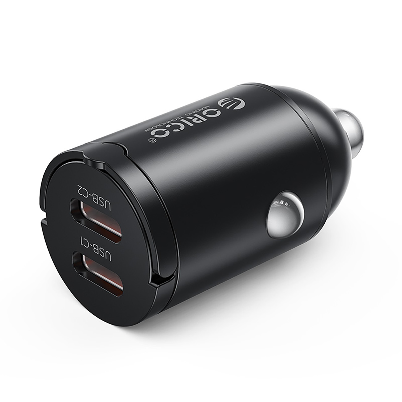 Orico MiniRing 30W 2x USB-C autolaturi - musta