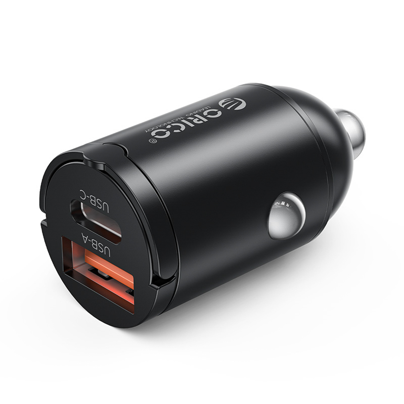 Orico MiniRing 30W USB-A + USB-C autolaturi - musta