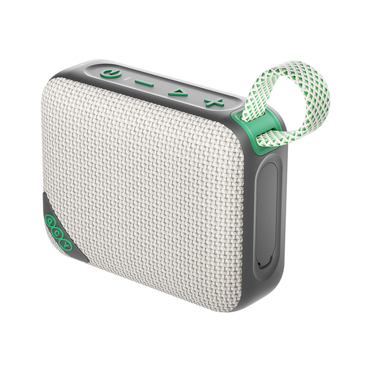 QCY SP2 IP67 Bluetooth Speaker with RGB Backlight and Stereo Mode - Gray Green