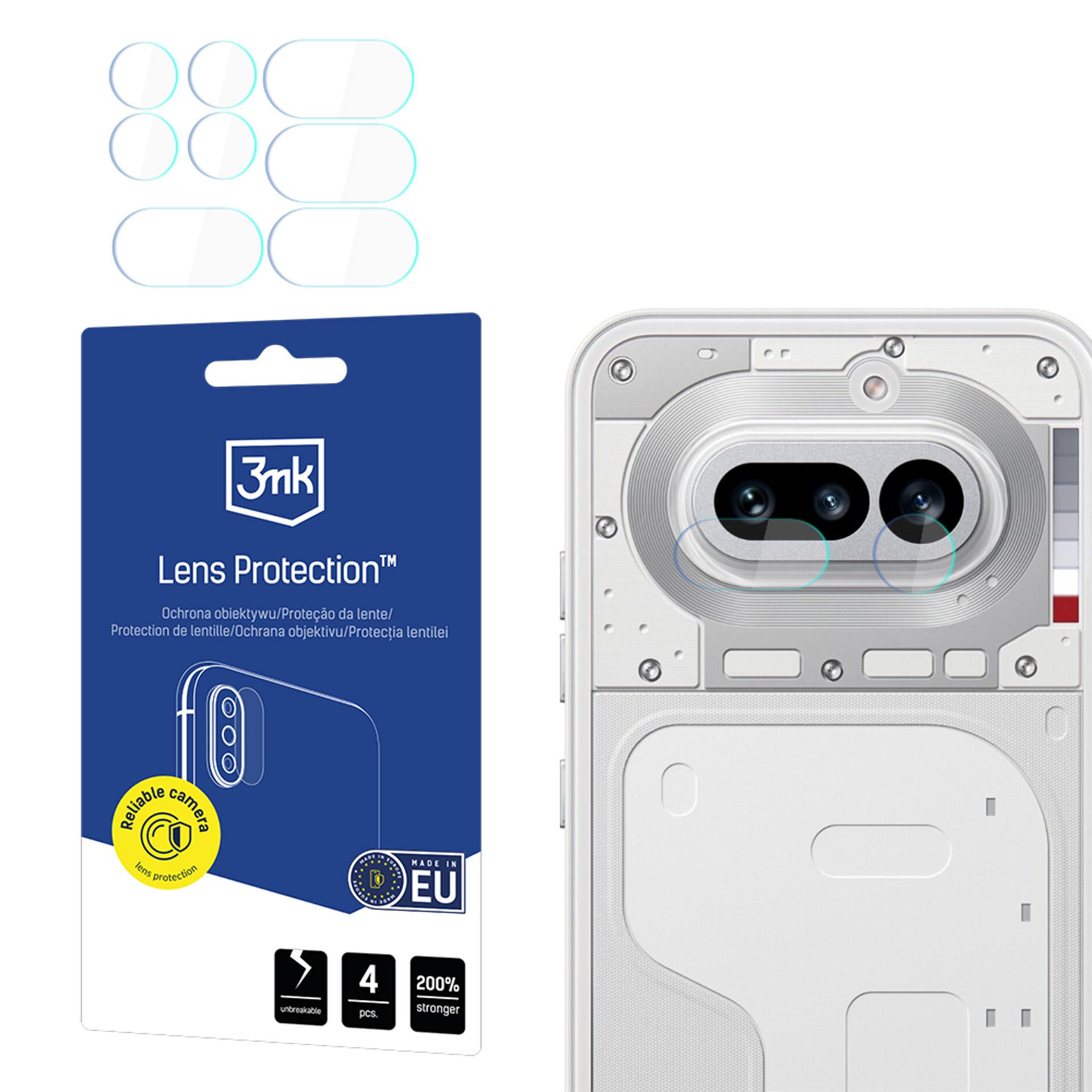 3mk Lens Protection hybridikameran linssikarkaistu lasi Nothing Phone (4a)