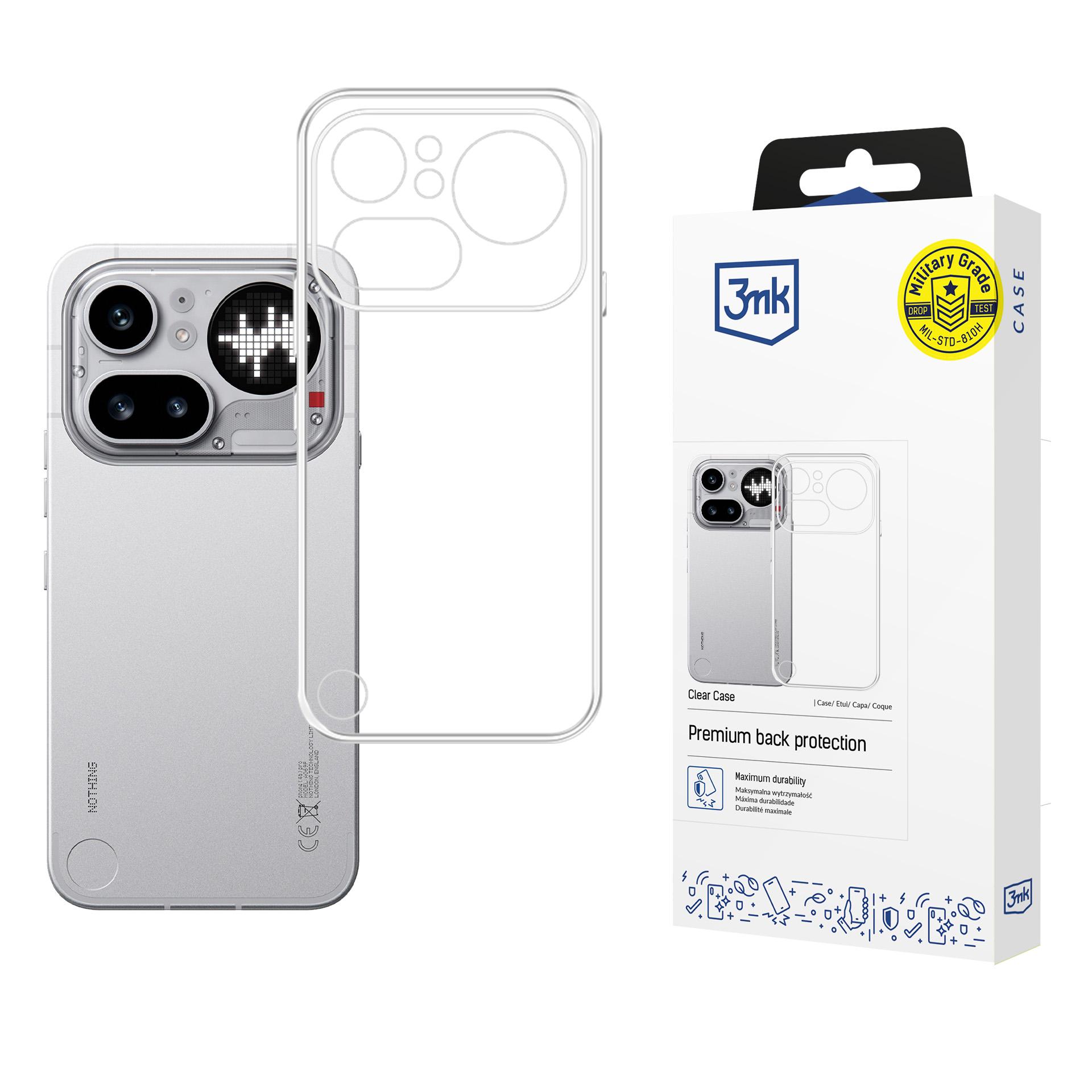 3mk Clear Case suojakuori Nothing Phone (4a) Pro - läpinäkyvä