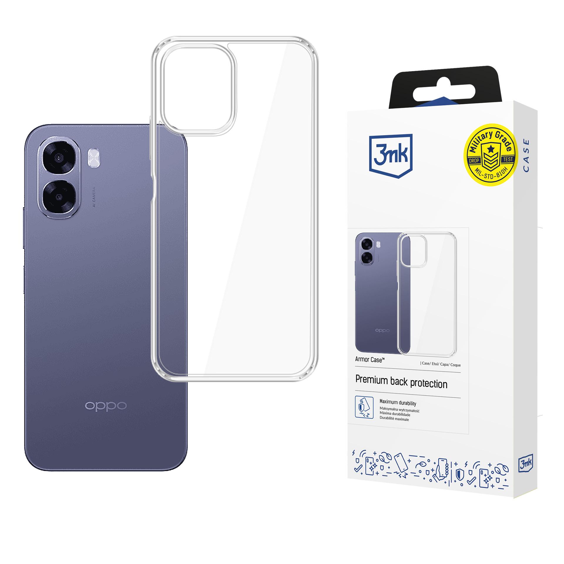 3mk Armor Case Oppo A6 4G / A6K 4G suojakuori - läpinäkyvä