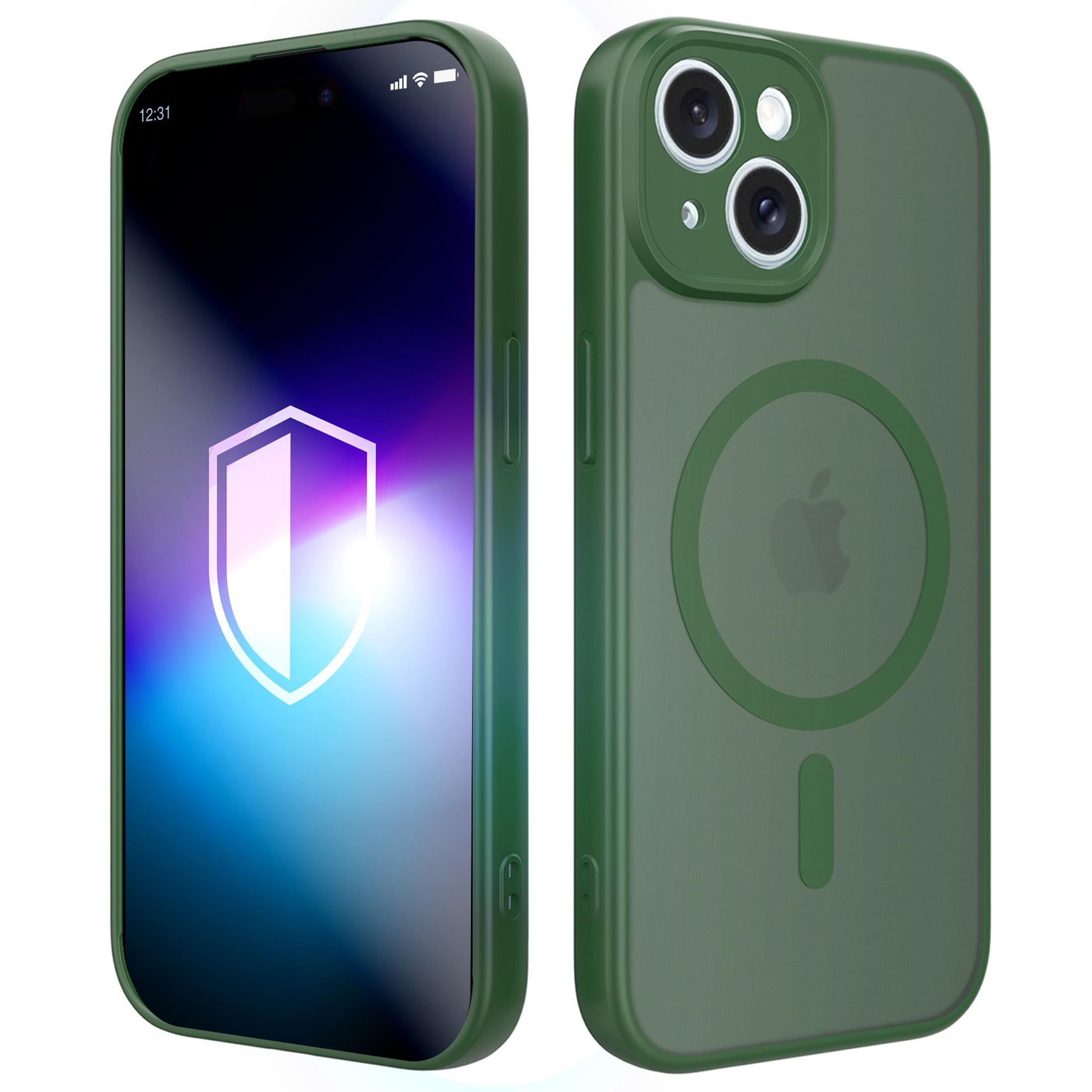3mk Misty MagCase iPhone 15 suojakuori - vihreä