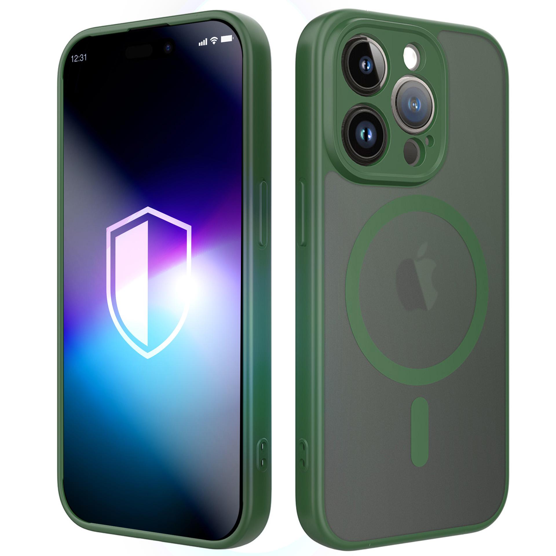 3mk Misty MagCase iPhone 15 Pro Max suojakuori - vihreä