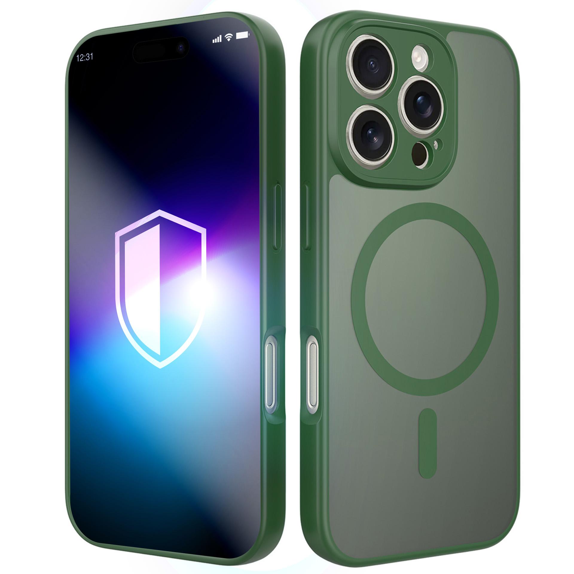 3mk Misty MagCase iPhone 16 Pro suojakuori - vihreä