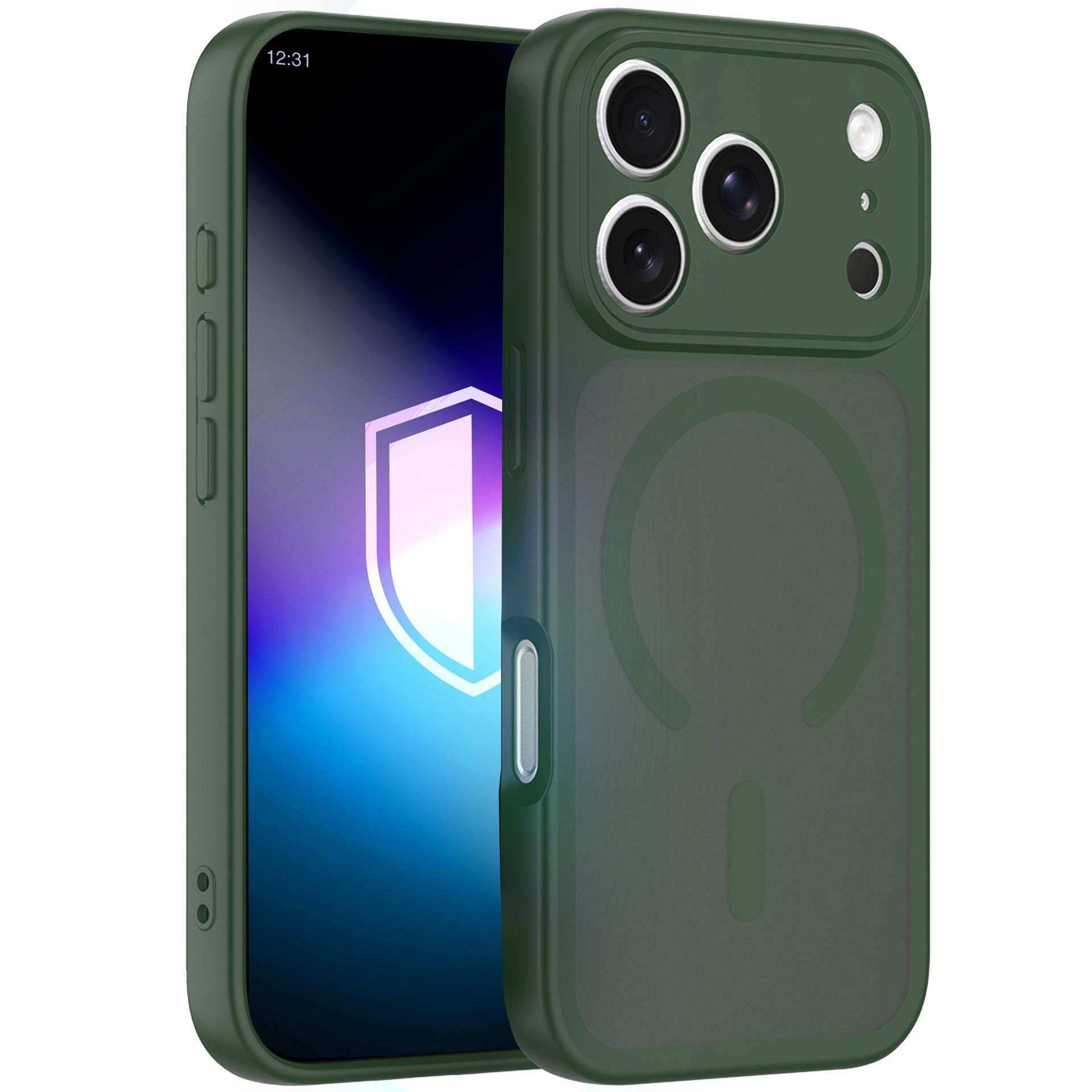 3mk Misty MagCase iPhone 17 Pro Max suojakuori - vihreä