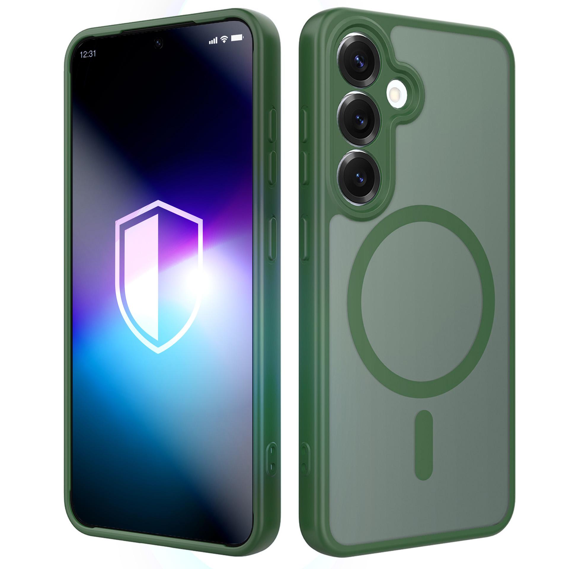 3mk Misty MagCase suojakuori Samsung Galaxy S25 - vihreä