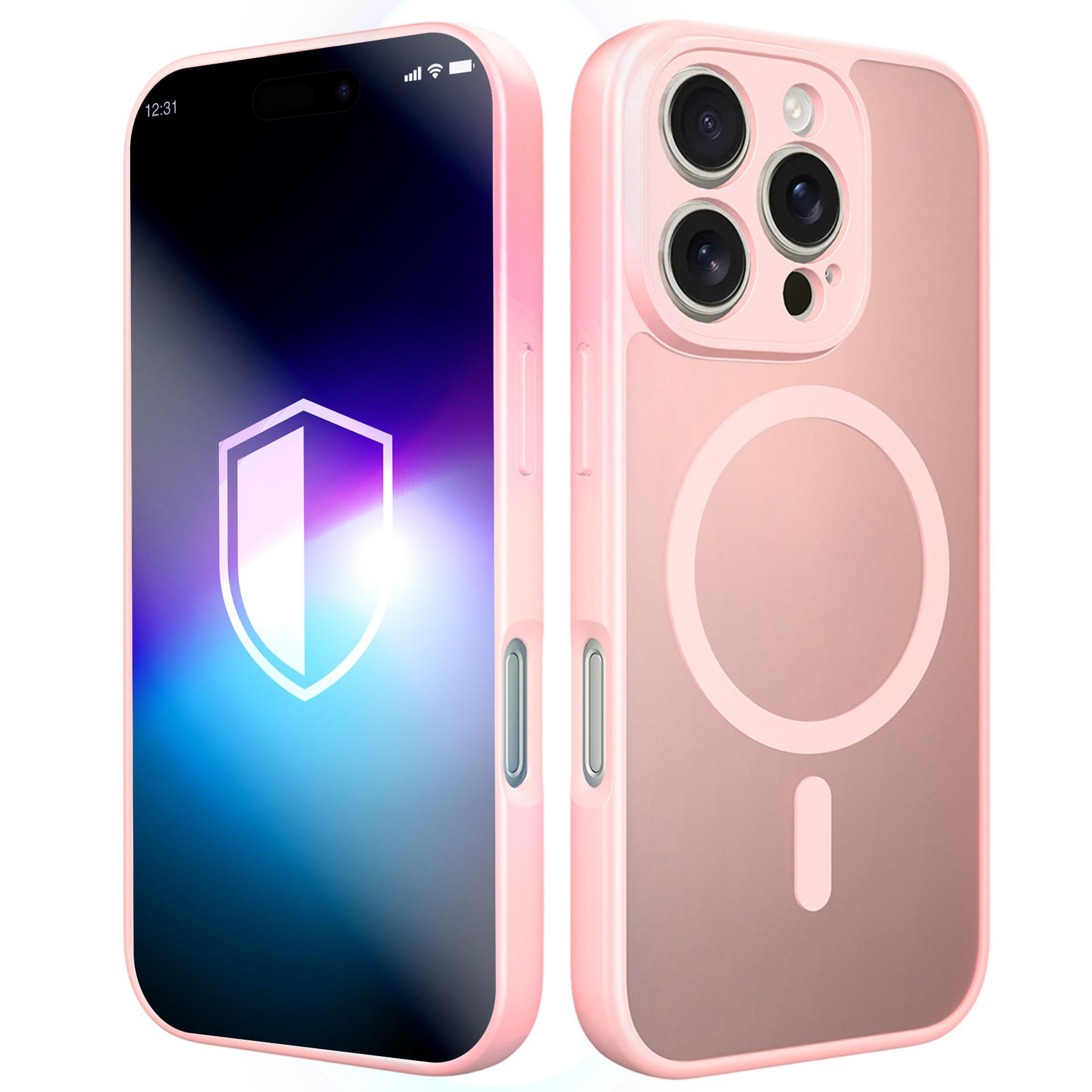 3mk Misty MagCase suojakuori iPhone 16 Pro Max - vaaleanpunainen