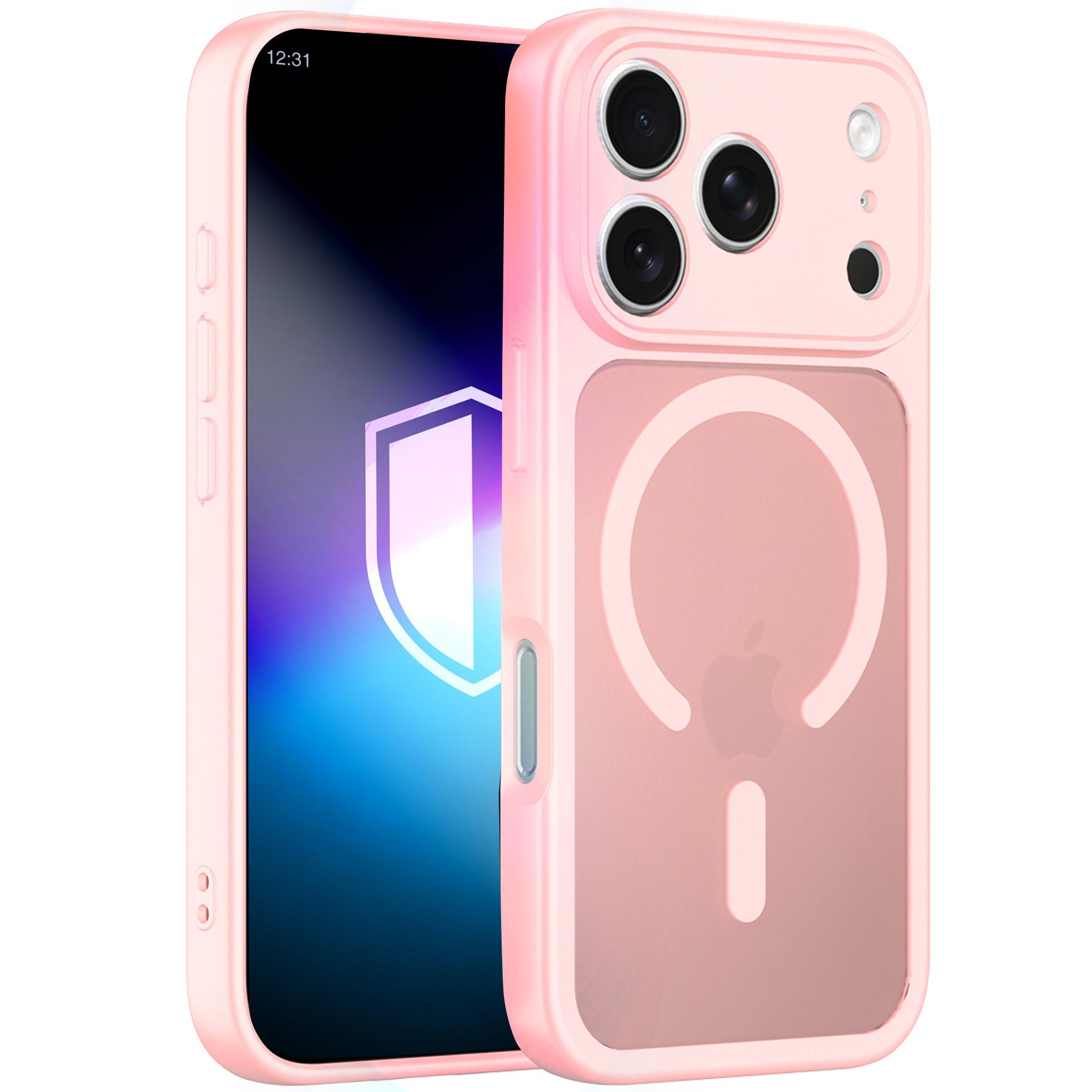 3mk Misty MagCase suojakuori iPhone 17 Pro Max - vaaleanpunainen