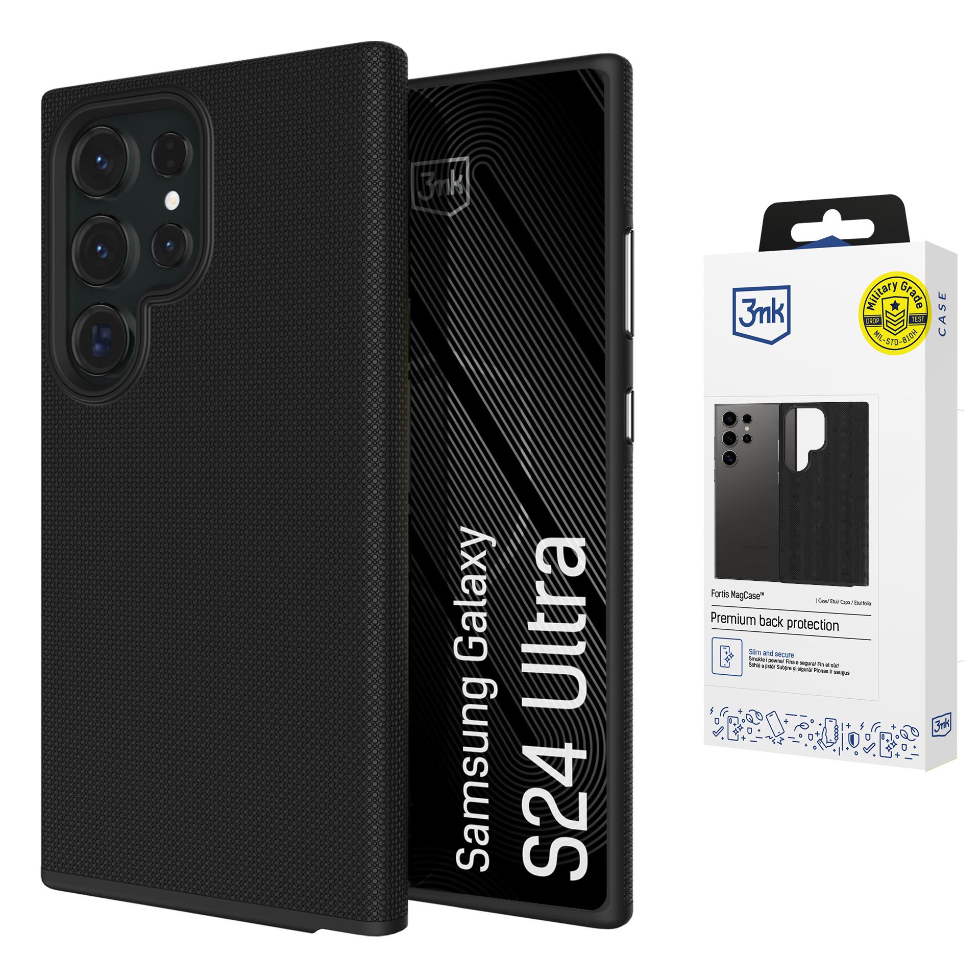 3mk Fortis MagCase suojakuori Samsung Galaxy S24 Ultra - musta