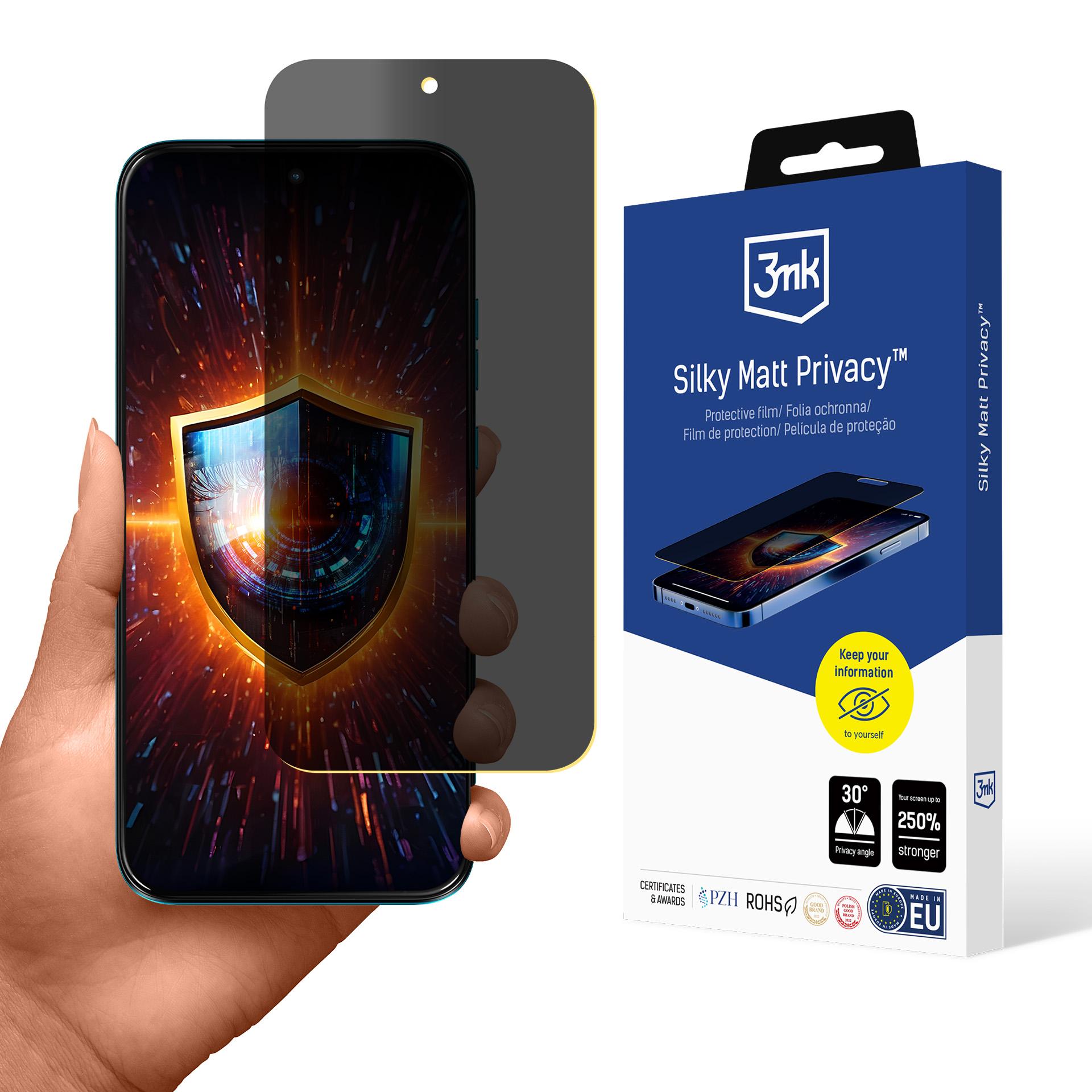 3mk Silky Matt Privacy™ yksityisyysnäytönsuoja Motorola Moto G87