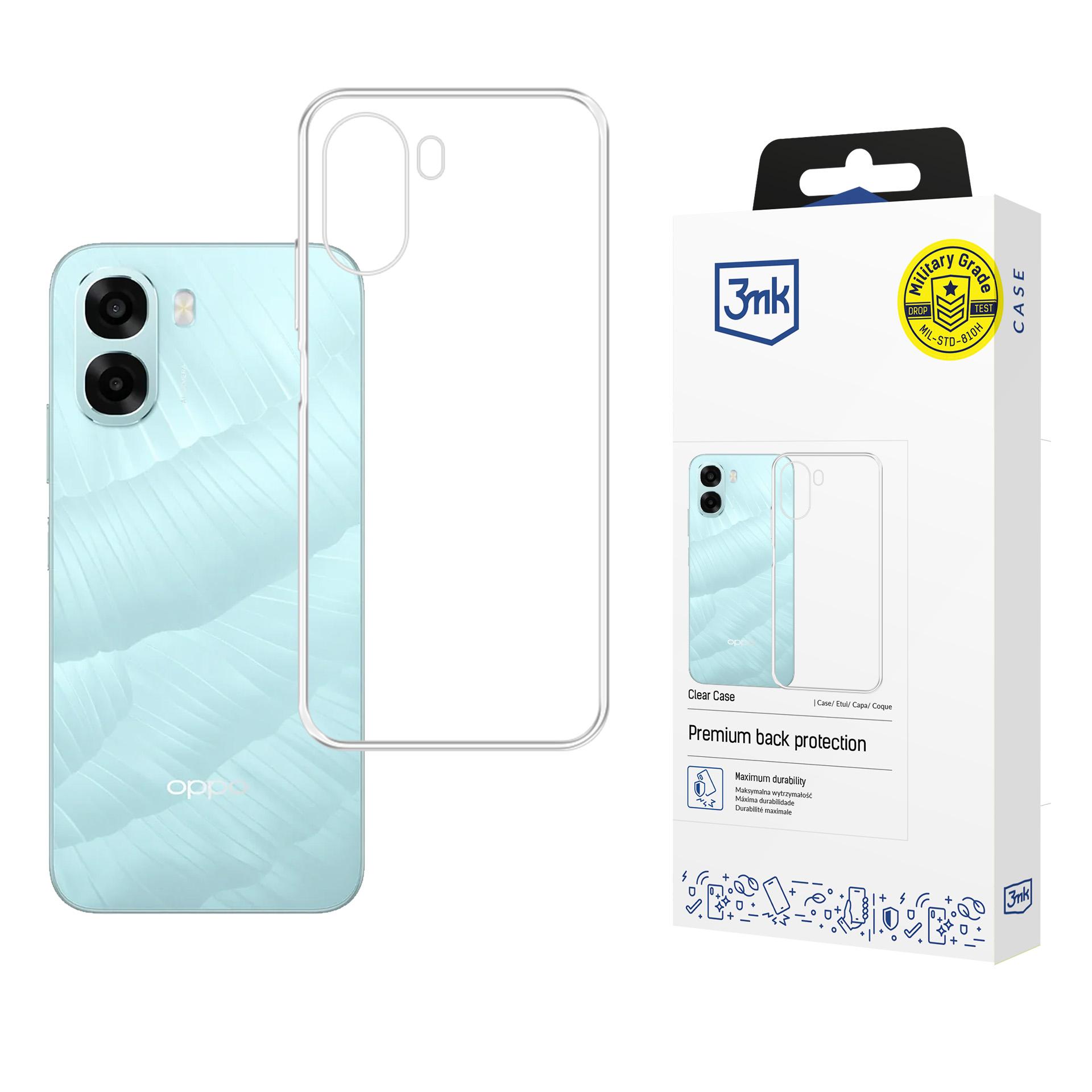 3mk Clear Case suojakuori Oppo A6X 5G - läpinäkyvä