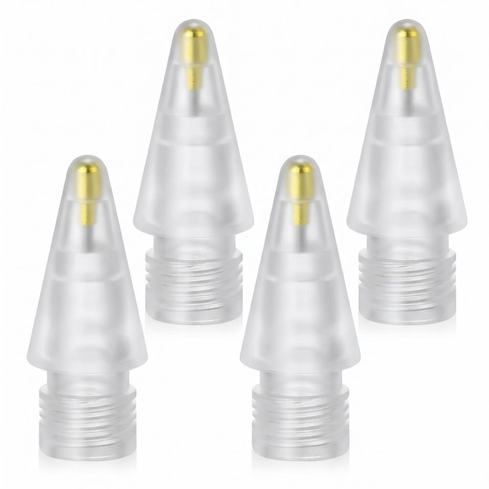Tech-Protect Stylus Tips 4-Pack Replacement Tips for Apple Pencil - Clear