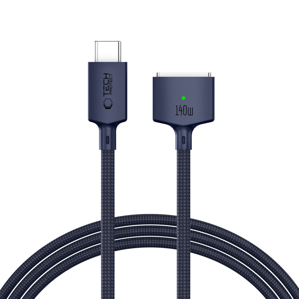 Tech-Protect MMC01 Ultraboost USB-C / USB-C MagSafe 3 140W 200cm kaapeli MacBook - laivastonsininen