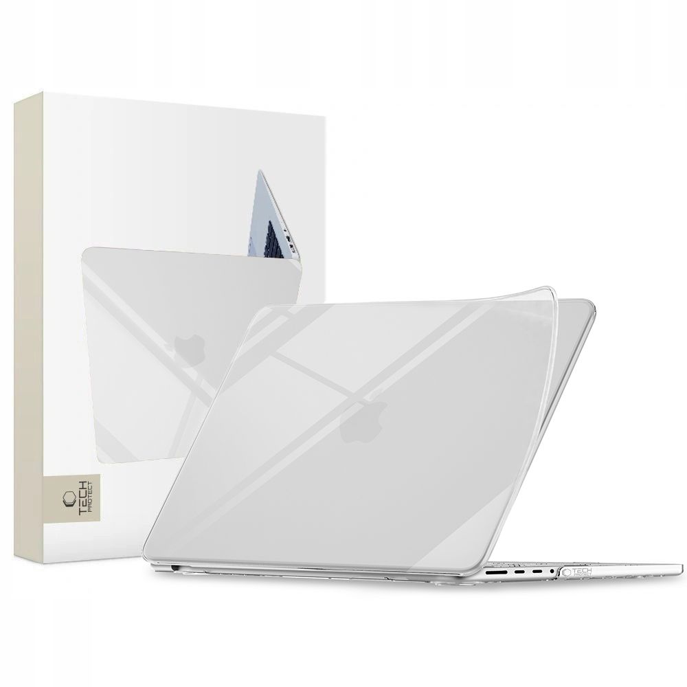 Tech-Protect Softshell suojakuori MacBook Pro 16" 2021 / 2023 / 2024 / 2025 / 2026 - läpinäkyvä