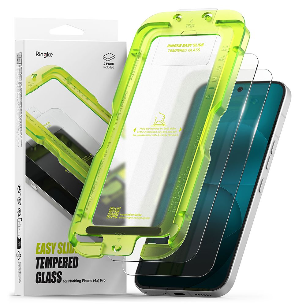 Ringke Easy Slide 2-pakkaus karkaistu lasi Nothing Phone 4A Pro