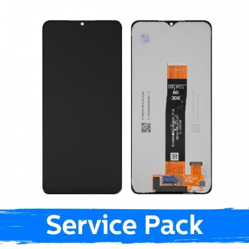 Samsung A047, A04s / A136, A13 5G -mallien kanssa yhteensopiva LCD-näyttö, musta (huoltopaketti / jälkimarkkinatuote) (NF-versio)