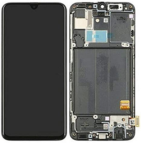 Samsung A405 A40 2019 -mallin LCD-näyttö, kosketusnäytöllä ja mustalla kehyksellä, alkuperäinen (käytetty, luokka B)