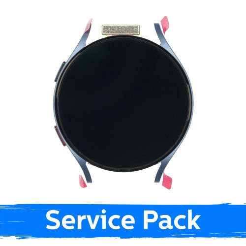 LCD-näyttö yhteensopiva Samsung R915 Watch 5 44mm kehyksellä / Hopeinen / (Service Pack)