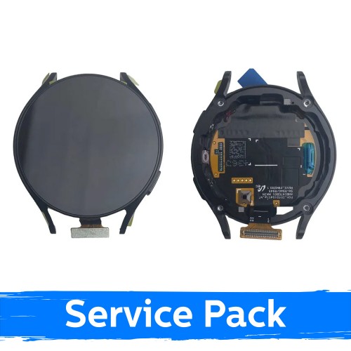 LCD-näyttö yhteensopiva Samsung R945 Watch 6 44mm kehyksellä / Graphite / (Service Pack)