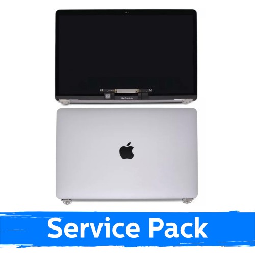 LCD-näyttö yhteensopiva (täysi kotelo) MacBook Air M1 13 (A2337) 2020 / Hopeinen / (Service Pack)
