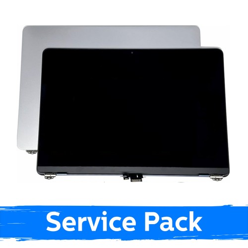 LCD-näyttö yhteensopiva (täysi kotelo) MacBook Air M2 13" (A2681) 2022 / Hopeinen / (Service Pack)
