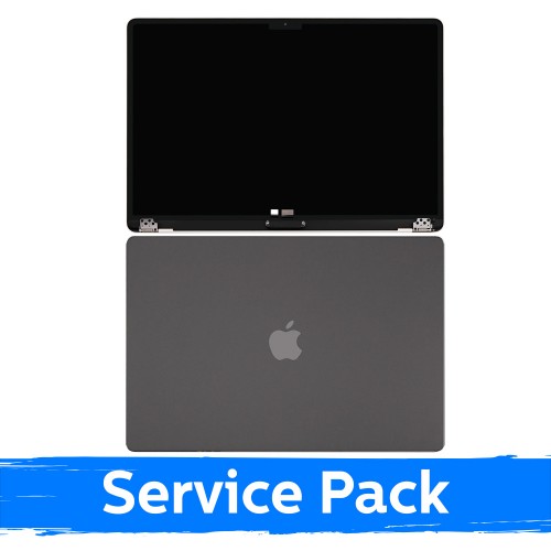 LCD-näyttö yhteensopiva (täysi kotelo) MacBook Air M2 15 (A2941) 2023 / Harmaa / (Service Pack)