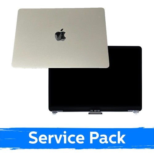 LCD-näyttö kotelolla, yhteensopiva MacBook Air M3 13 (A3113) 2024 / Kultainen / (Service Pack)