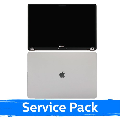 LCD-näyttö kotelolla, yhteensopiva MacBook Air M3 13 (A3113) 2024 / Hopeinen / (Service Pack)