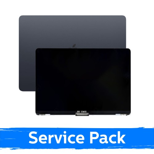 LCD-näyttö kotelolla, yhteensopiva MacBook Air M4 15 (A3241) 2025 / Musta / (Service Pack)