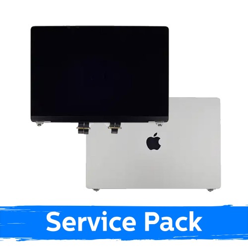 LCD-näyttö kotelolla, yhteensopiva MacBook Pro M3 Pro 16 (A2991) 2023 / Hopeinen / (Service Pack)